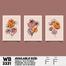 DDecorator Flower ArtWork (Set of 3) Wall Board And Wall Canvas image