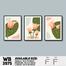 DDecorator Flower Desing Abstract Art (Set of 3) Wall Board And Wall Canvas image