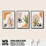 DDecorator Flower Desing Abstract Art (Set of 3) Wall Board And Wall Canvas image