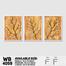 DDecorator Flower and Leaf Abstract Art (Set of 3) Wall Board and Wall Canvas image
