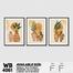 DDecorator Flower and Leaf With Vase (Set of 3) Wall Board and Wall Canvas image