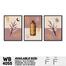 DDecorator Flower and Leaf With Vase (Set of 3) Wall Board and Wall Canvas image