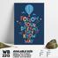 DDecorator Follow Your Dream - Motivational Wall Board and Wall Canvas image