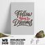 DDecorator Follow Your Dream - Motivational Wall Board and Wall Canvas image