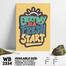 DDecorator Fresh Start - Motivational Wall Board And Wall Canvas image