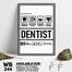 DDecorator Funny Dentist Parody Wall Board and Wall Canvas image