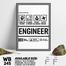 DDecorator Funny Engineer Parody Wall Board and Wall Canvas image