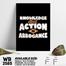 DDecorator Get The Knowledge - Motivational Wall Board And Wall Canvas image
