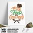 DDecorator Good Food Good Mood - Motivational Wall Board and Wall Canvas image