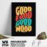 DDecorator Good Food Good Mood - Motivational Wall Board and Wall Canvas image