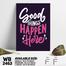 DDecorator Good Things Happen Here - Motivational Wall Board and Wall Canvas image