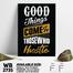 DDecorator Good Things - Hustle - Motivational Wall Board and Wall Canvas image