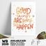 DDecorator Good Things - Motivational Wall Board and Wall Canvas image