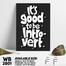 DDecorator Good To Be Introvert - Motivational Wall Board and Wall Canvas image