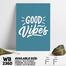 DDecorator Good Vibes - Motivational Wall Board and Wall Canvas image