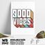DDecorator Good Vibes - Motivational Wall Board and Wall Canvas image