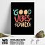 DDecorator Good Vibes Only Wall Board and Wall Canvas image