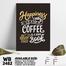 DDecorator Happiness Is Coffee - Motivational Wall Board and Wall Canvas image