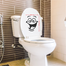 DDecorator Happy Face Vinyl Decals Removable Sticker For Washroom image