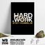 DDecorator Hard Work - Motivational Wall Board And Wall Canvas image