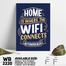 DDecorator Home is Where the Wifi Connects - Motivational Wall Board and Wall Canvas image