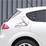 DDecorator Hungry Simon Cat Vinyl Decals Removable Bumper Sticker for Car image