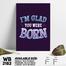 DDecorator I'm Glad You Were Born - Motivational Wall Board and Wall Canvas image