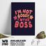 DDecorator I'm The Boss - Motivational Wall Board and Wall Canvas image