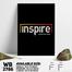 DDecorator Inspire Yourself - Motivational Wall Board and Wall Canvas image