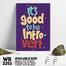 DDecorator It's Good To Be Introvert - Motivational Wall Board and Wall Canvas WB2253 image