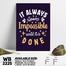 DDecorator It's Not Impossible - Motivational Wall Board and Wall Canvas image