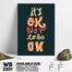DDecorator It's OK Not To Be OK - Motivational Wall Board And Wall Canvas image