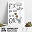 DDecorator It's Ok Not To Be Okay - Motivational Wall Board and Wall Canvas image