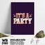 DDecorator It's a Party - Motivational Wall Board and Wall Canvas image