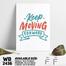DDecorator Keep Moving Forward - Motivational Wall Board and Wall Canvas image