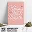 DDecorator Know Your Worth - Motivational Wall Board and Wall Canvas image