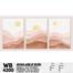 DDecorator Landscape And Horizon Design (Set of 3) Wall Board And Wall Canvas image