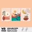 DDecorator Landscape And Horizon Design (Set of 3) Wall Board And Wall Canvas image