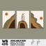 DDecorator Landscape And Horizon Design (Set of 3) Wall Board And Wall Canvas image