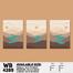 DDecorator Landscape And Horizon Design (Set of 3) Wall Board And Wall Canvas image