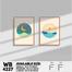 DDecorator Landscape And Horizon Design (Set of 2) Wall Board And Wall Canvas image