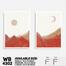 DDecorator Landscape And Horizon Design (Set of 2) Wall Board And Wall Canvas image