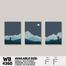 DDecorator Landscape And Horizon Design (Set of 3) Wall Board And Wall Canvas image
