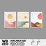 DDecorator Landscape And Horizon Design (Set of 3) Wall Board And Wall Canvas image