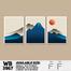 DDecorator Landscape Design (Set of 3) Wall Board And Wall Canvas image