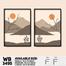 DDecorator Landscape Horizon Art (Set of 2) Wall Board And Wall Canvas image
