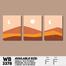 DDecorator Landscape Horizon Art (Set of 3) Wall Board And Wall Canvas image