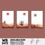 DDecorator Landscape Horizon Art (Set of 3) Wall Board And Wall Canvas image