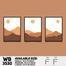 DDecorator Landscape Horizon Art (Set of 3) Wall Board And Wall Canvas image