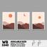 DDecorator Landscape Mountain (Set of 3) Wall Board And Wall Canvas image